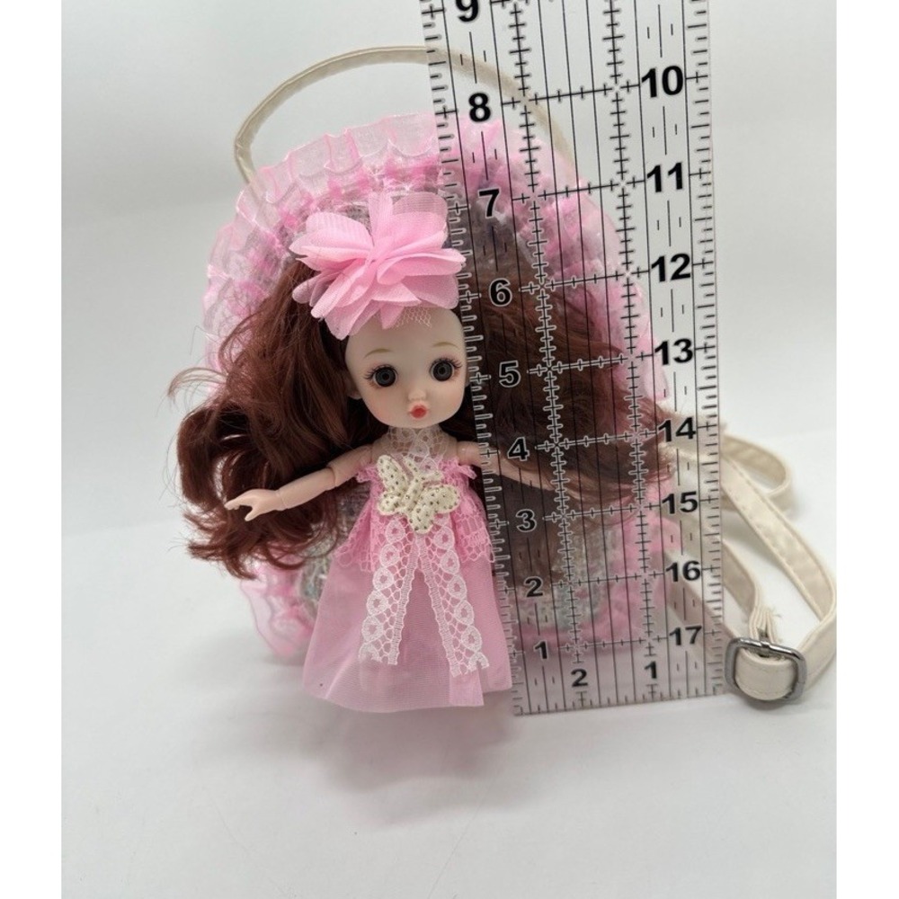 Articulated Doll Woven Mini Backpack Purse - Picture 9 of 11